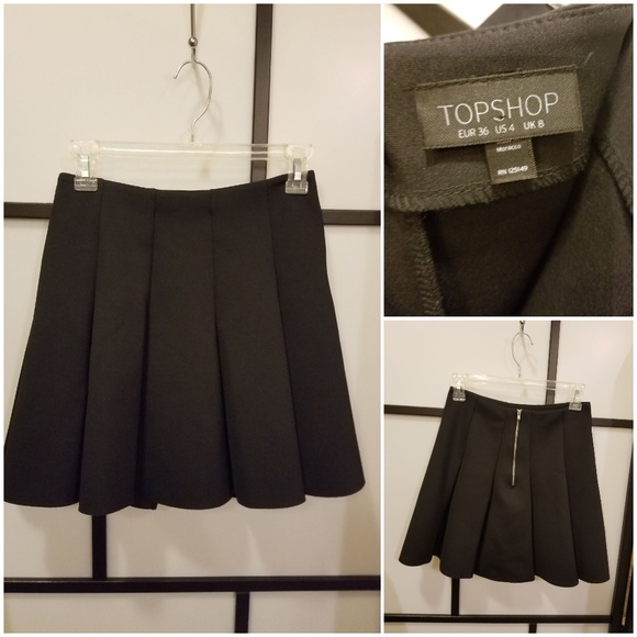 Topshop Dresses & Skirts - Topshop black A-line skirt. Size 4
